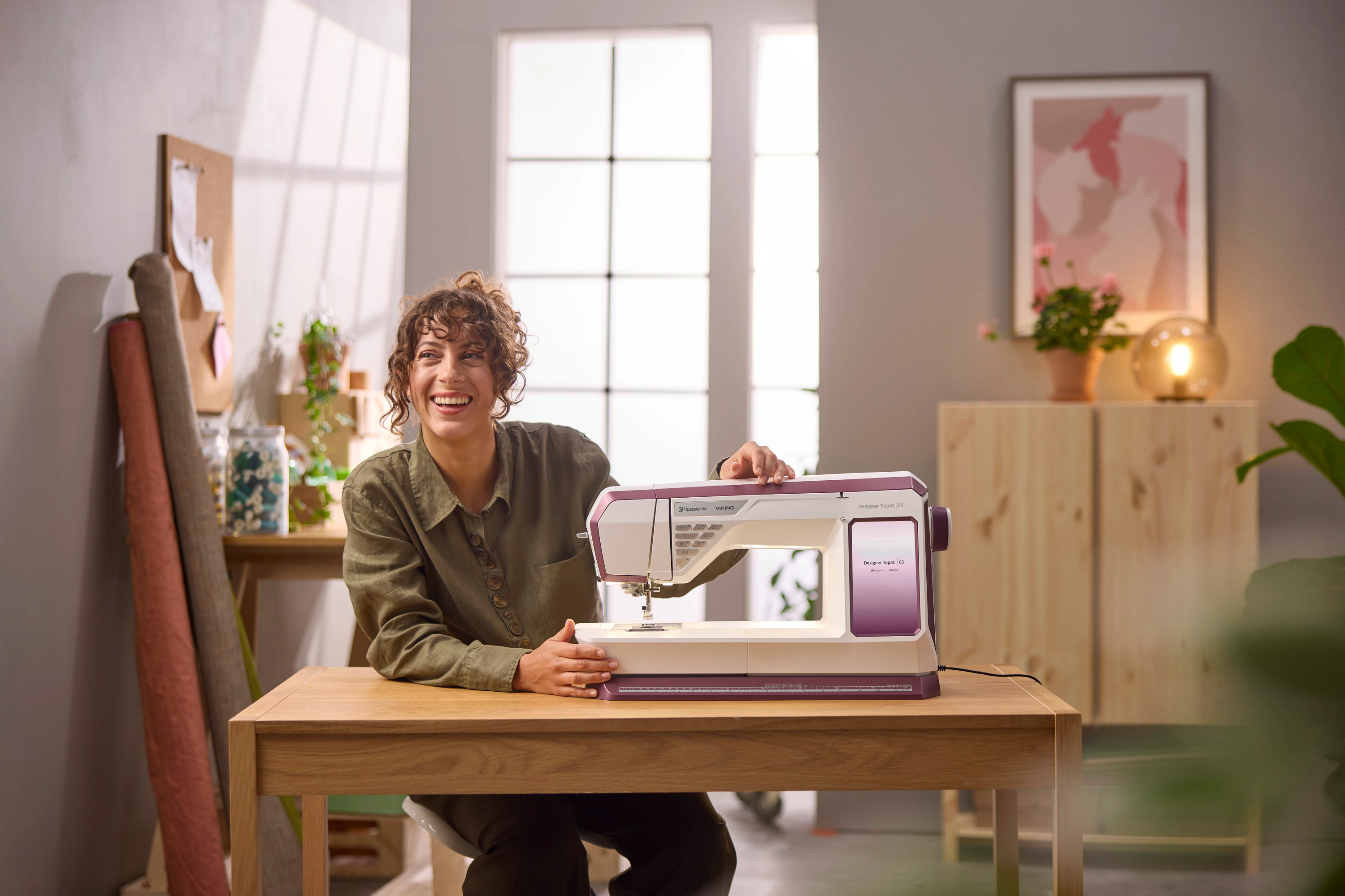 Husqvarna Viking Designer Topaz 65 Sewing and Embroidery Machine Lifestyle