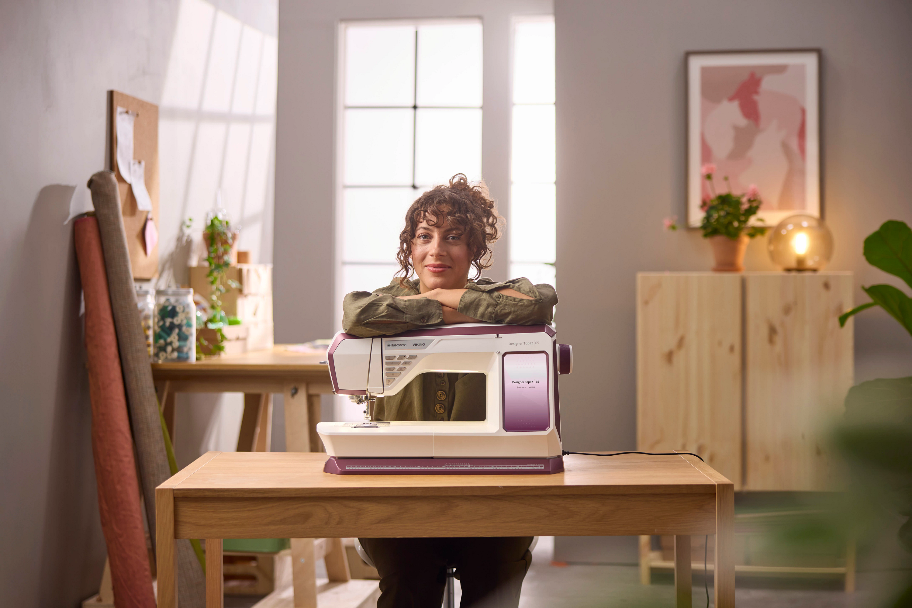 Husqvarna Viking Designer Topaz 65 Sewing and Embroidery Machine Lifestyle