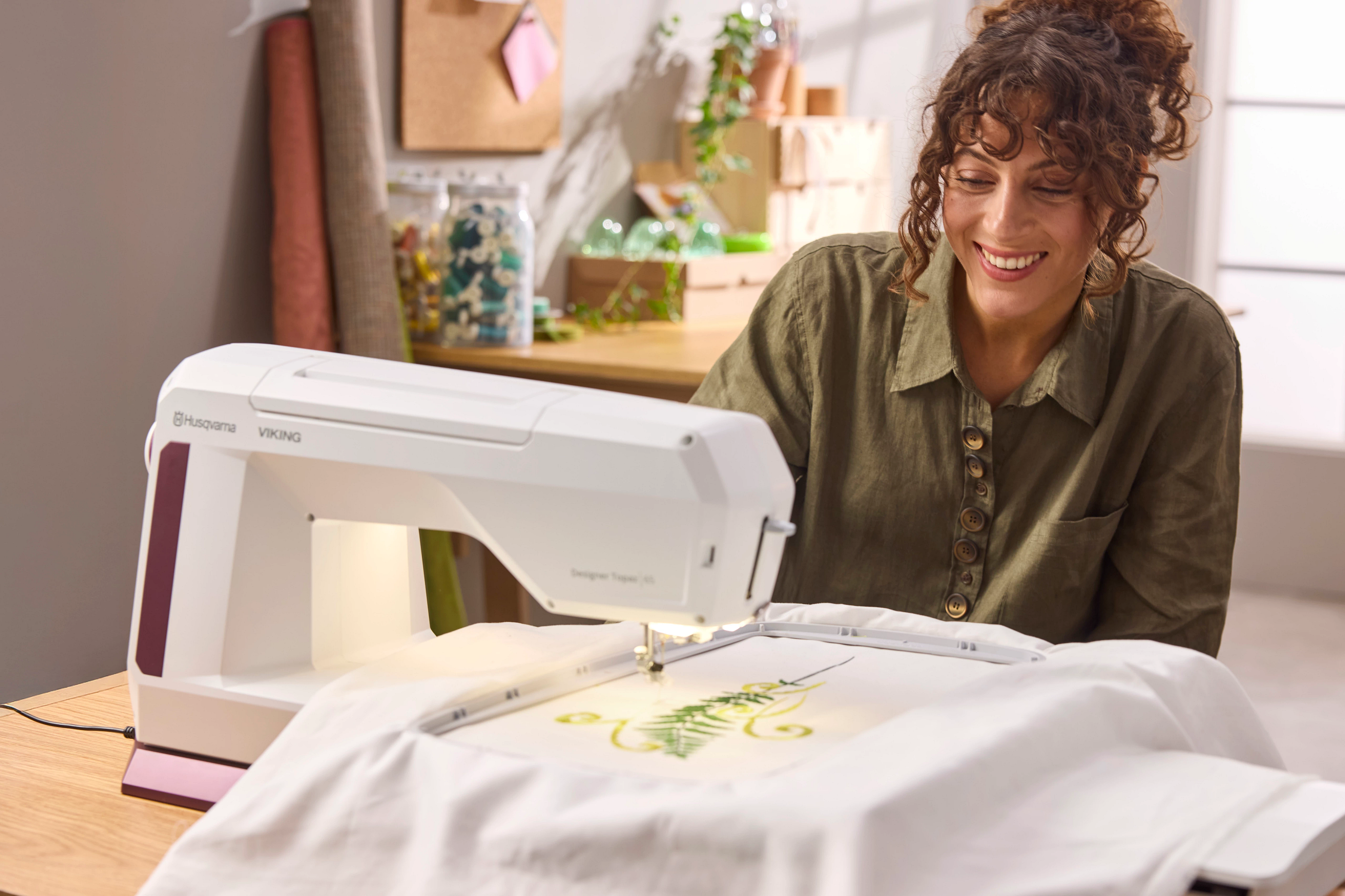 Husqvarna Viking Designer Topaz 65 Sewing and Embroidery Machine Lifestyle