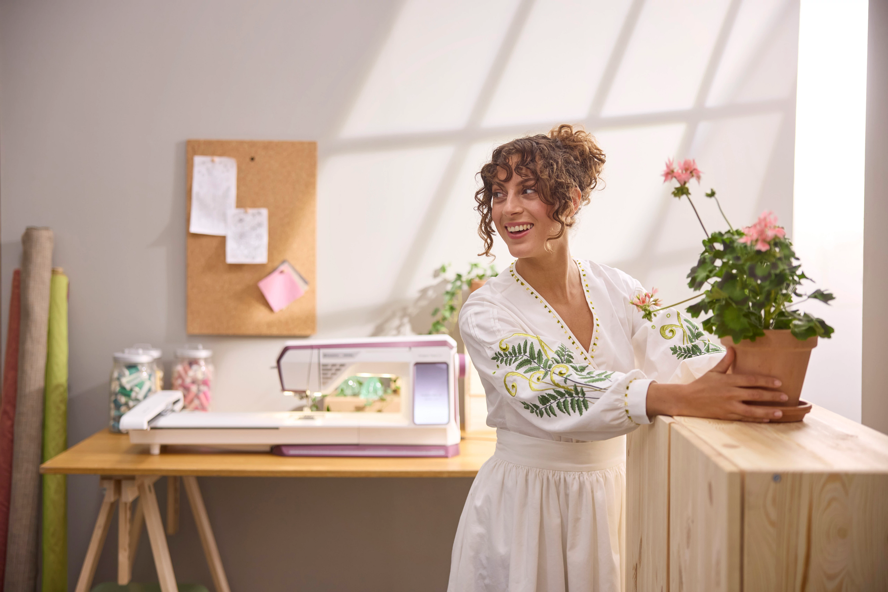 Husqvarna Viking Designer Topaz 65 Sewing and Embroidery Machine Lifestyle