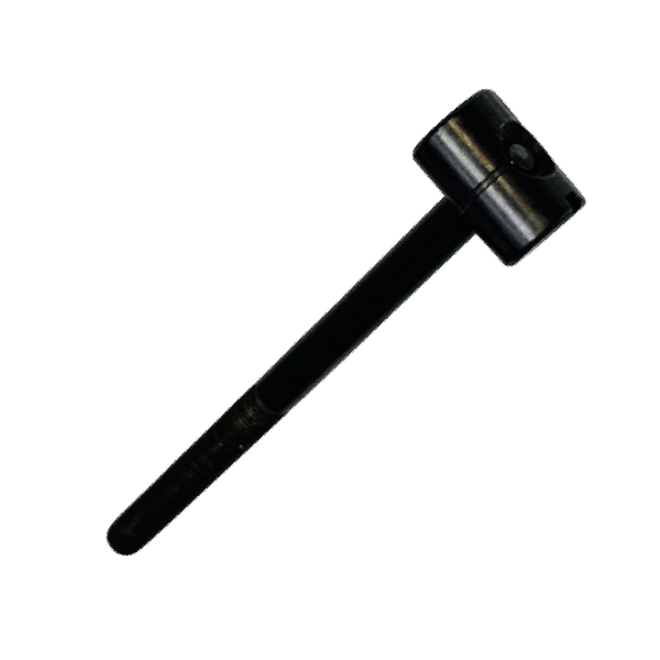 Metal screw on a white background
