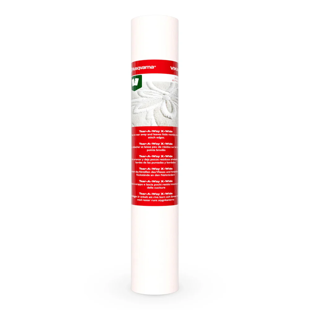 Husqvarna Viking Tear-a-Way Extra Wide Embroidery Stabilizer 24x10yd Roll 920832096