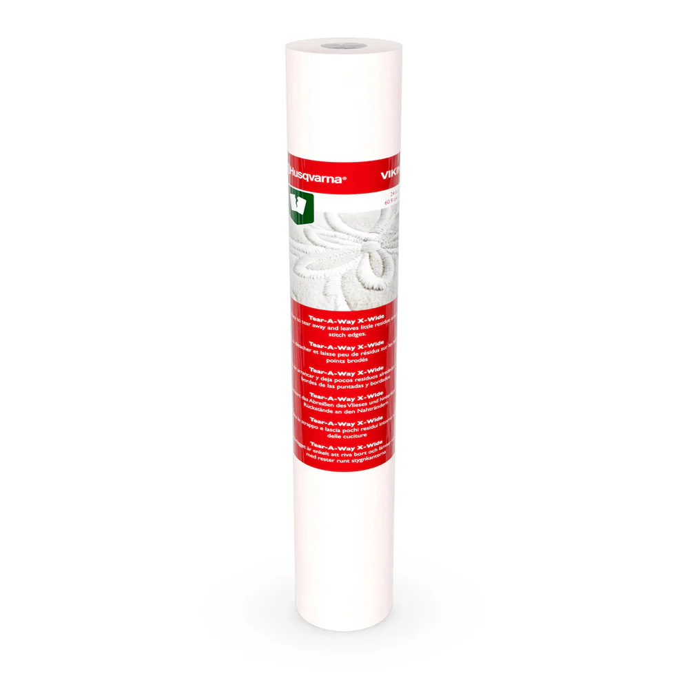 Husqvarna Viking Tear-a-Way Extra Wide Embroidery Stabilizer 24x10yd Roll 920832096