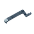A small black metal tool or hardware piece with a curved hook-like end, photographed on a plain white background.