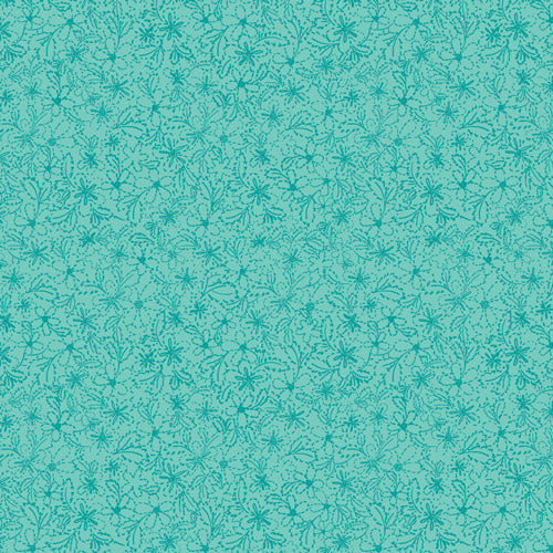 Fabric Art Gallery Teal Tide Petal Island Life by the Quarter Yard ISL-35504