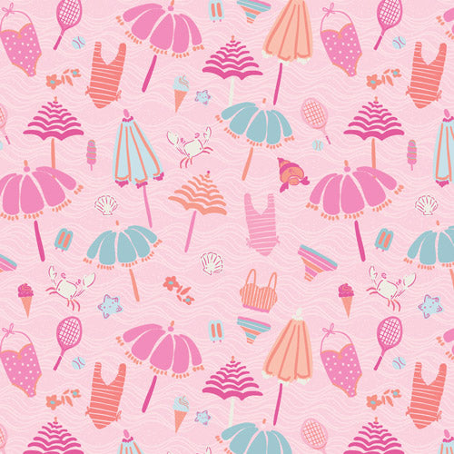 Fabric Art Gallery Pink Beach Bundle Island Life by the Quarter Yard ISL-35511