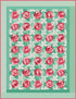 It's Sew Emma Lori Holt 10" Paper Roses Quilt Block Foundation Paper P051-ISE-7021