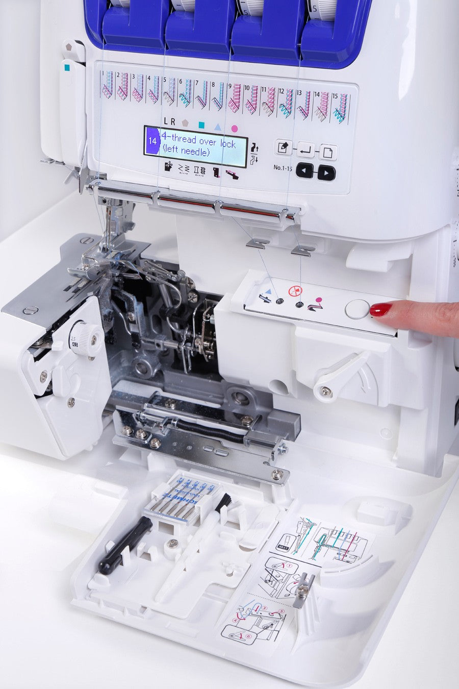 JUKI MO-2000QVP Air Threader Overlock Serger Machine