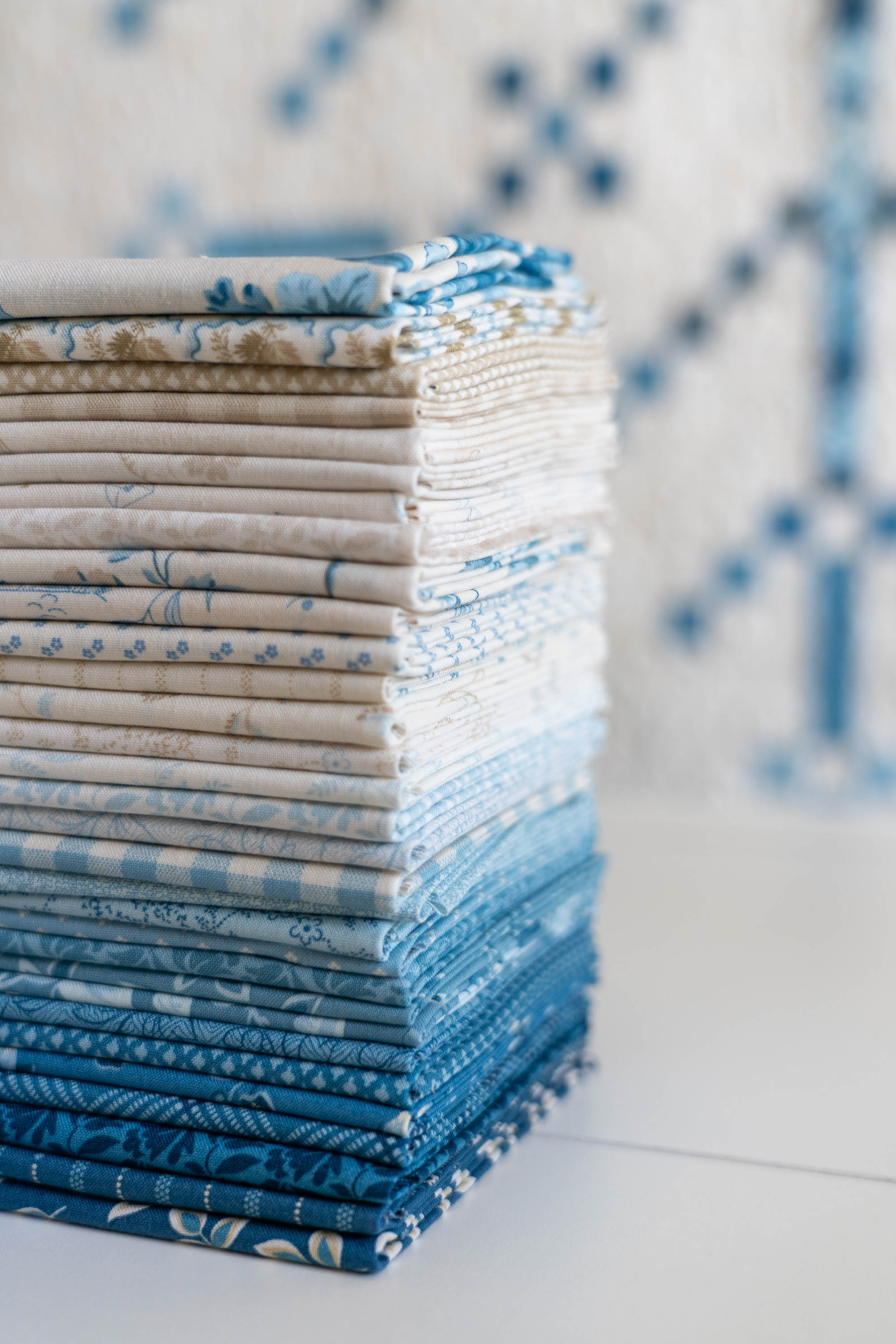 Fabric Janome Edyta Sitar Winter Lace Block of the Month Quilt Kit ESBOMKIT