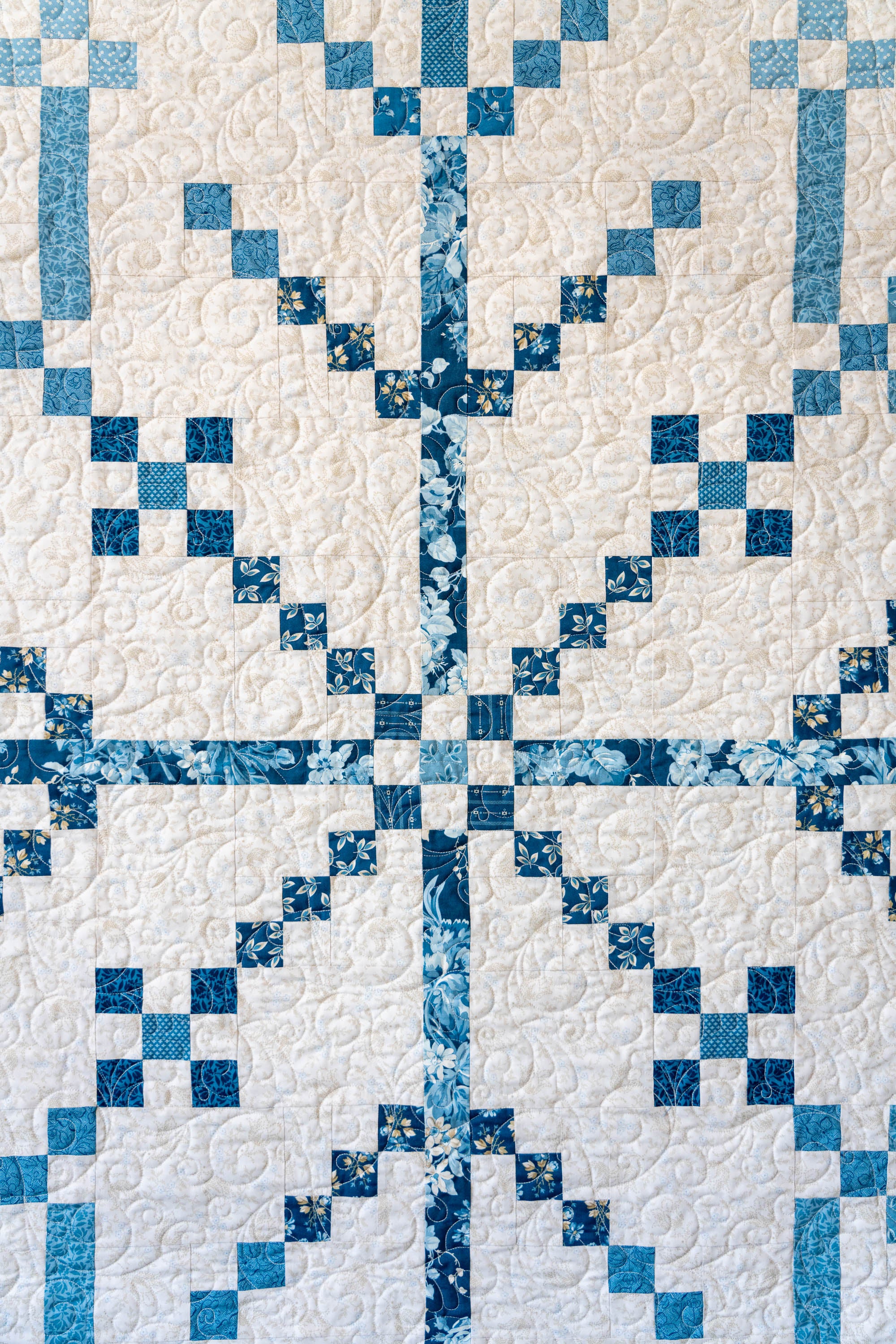 Fabric Janome Edyta Sitar Winter Lace Block of the Month Quilt Kit ESBOMKIT