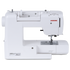 A white Janome sewing machine photographed from a three-quarter angle on a clean white background.