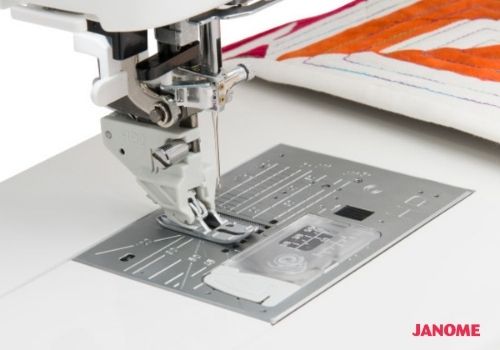 Janome Continental M17 Sewing and Embroidery Machine Professional Grade Needle Plate and Feet