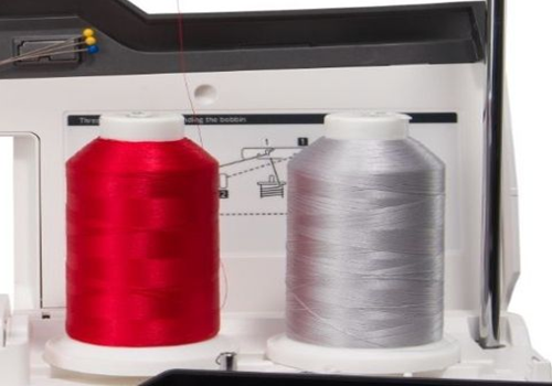 Janome Continental M17 Sewing and Embroidery Machine Retractable Spool Pins