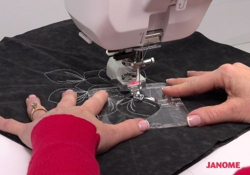 Janome Continental M17 Sewing and Embroidery Machine Ruler Work Mode