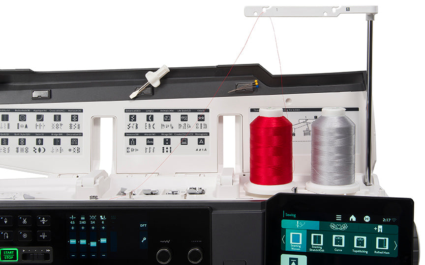 Janome Continental M17 Sewing and Embroidery Machine Thread Spools