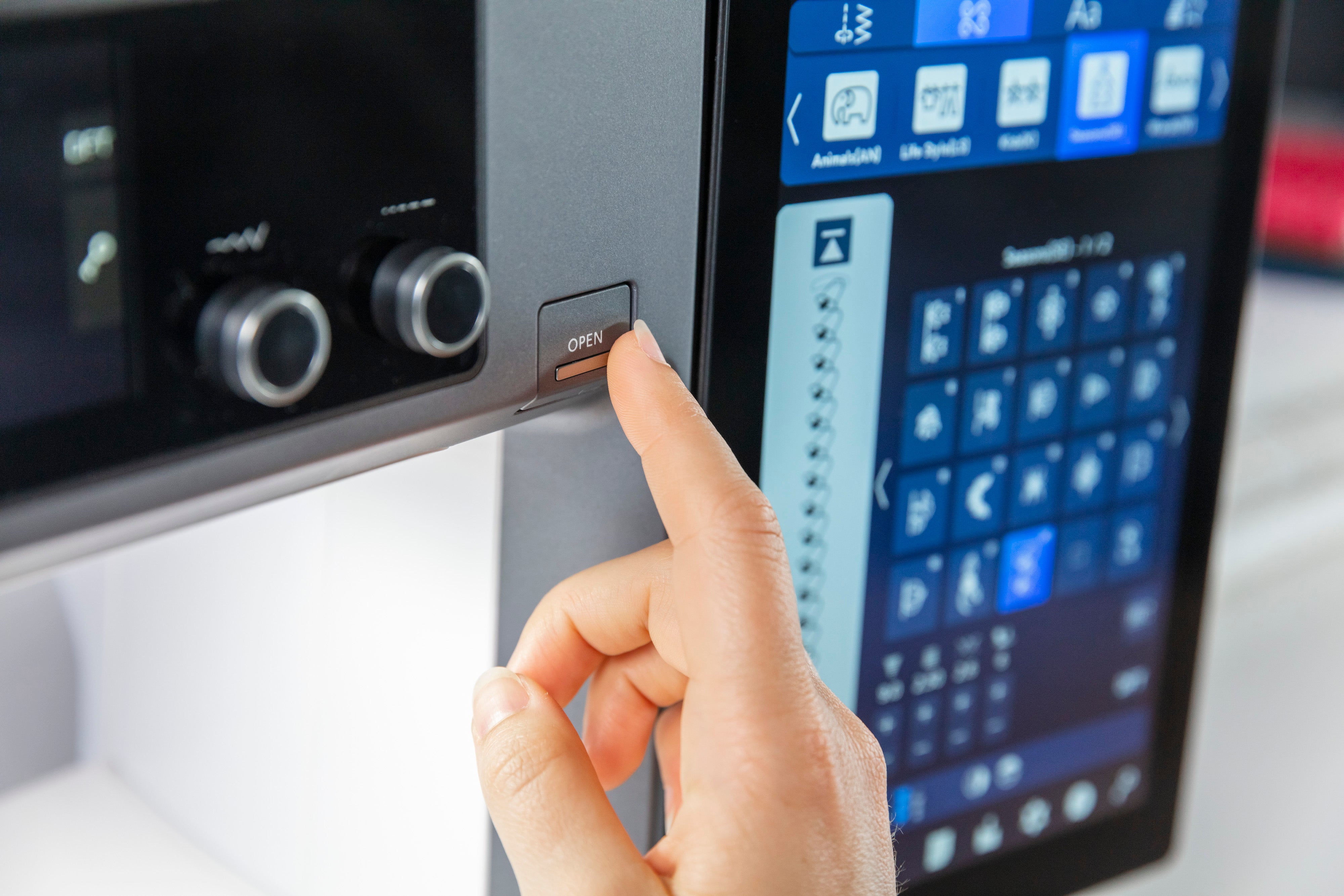 Janome Continental M17 Sewing and Embroidery Machine Top Opening