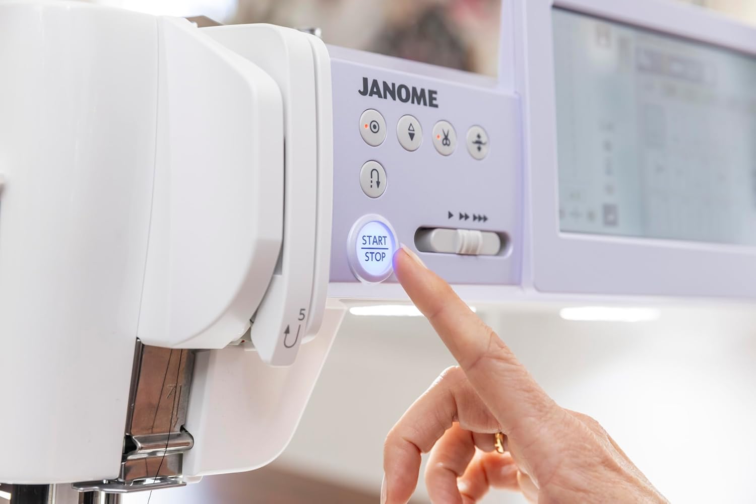 Janome Continental M6 Sewing and Quilting Machine Start/Stop Button