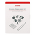 Janome cutwork embroidery kit packaging with illustrations on a white background