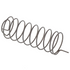 A dark gray metal coil spring, commonly used as a shock absorber or suspension part, shown on a plain white background.