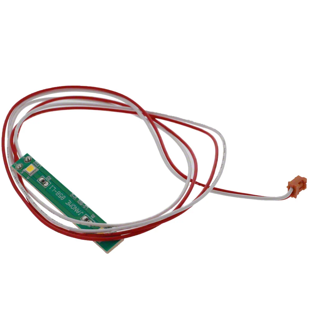 A small electronic sensor module with a green circuit board, red and white wires, and an orange connector, shown on a plain white background.