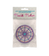 Packaged sewing needle noter with colorful wheel on a white background