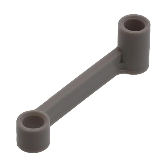 A small gray plastic mechanical or electronic component with two cylindrical threaded ends connected by a straight shaft, shown on a plain white background.
