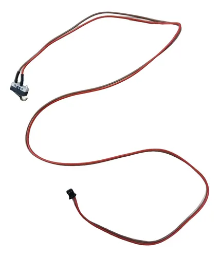 A red and black wire harness with a small black and silver connector on one end and a black plug on the other, shown on a plain white background.