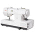 Janome SewSwitch 30 sewing machine in white with a black base, shown from a three-quarter angle on a white background.