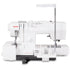 A white Janome SewSwitch 30 sewing machine with an integrated vertical stand and guide arm, shown on a clean white background.