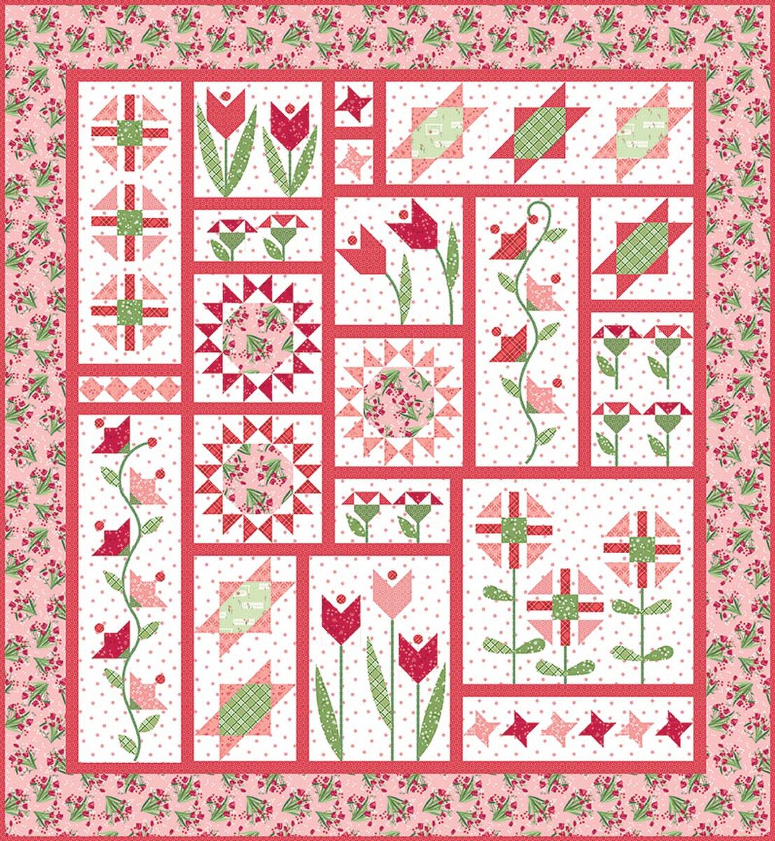 Jillily Studio Petal Patch Quilt Pattern P112-PETALPATCH