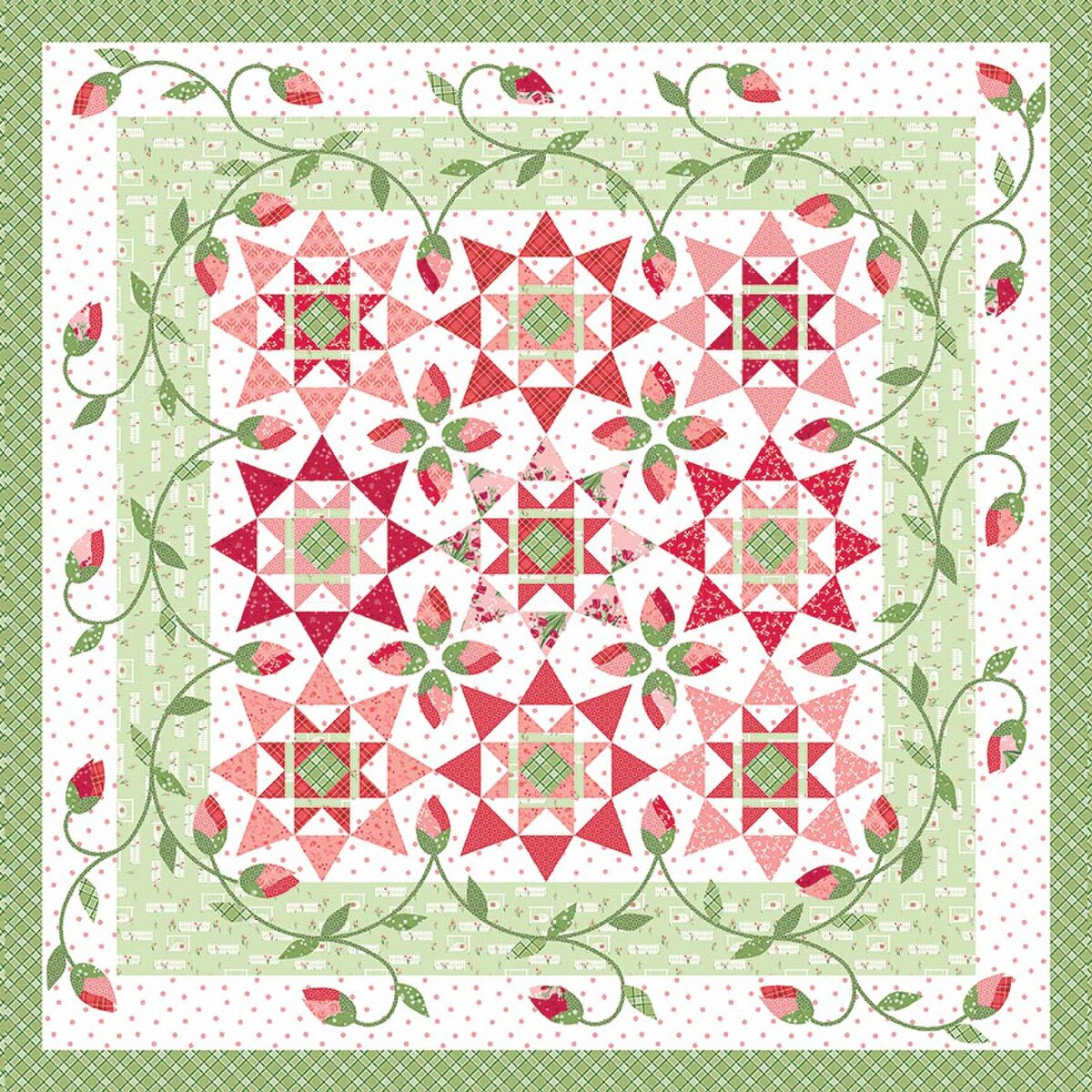 Jillily Studio Village Green Quilt Pattern P112-VILLAGEGREEN