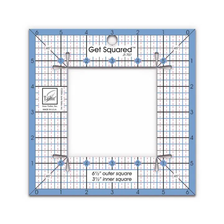 June Tailor Get Squared Quilting Ruler JT-707