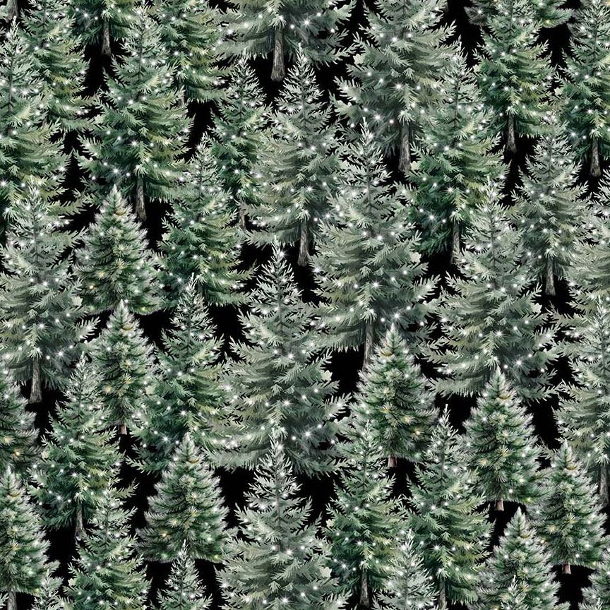 Fabric Timeless Treasures Evergreen Winter Evergreen Welcome Winter by the Quarter Yard CD4263-EVERGREEN
