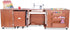 Kangaroo Aussie Full Size Sewing Cabinet Teak Brown