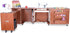 Kangaroo Aussie Full Size Sewing Cabinet Teak Brown