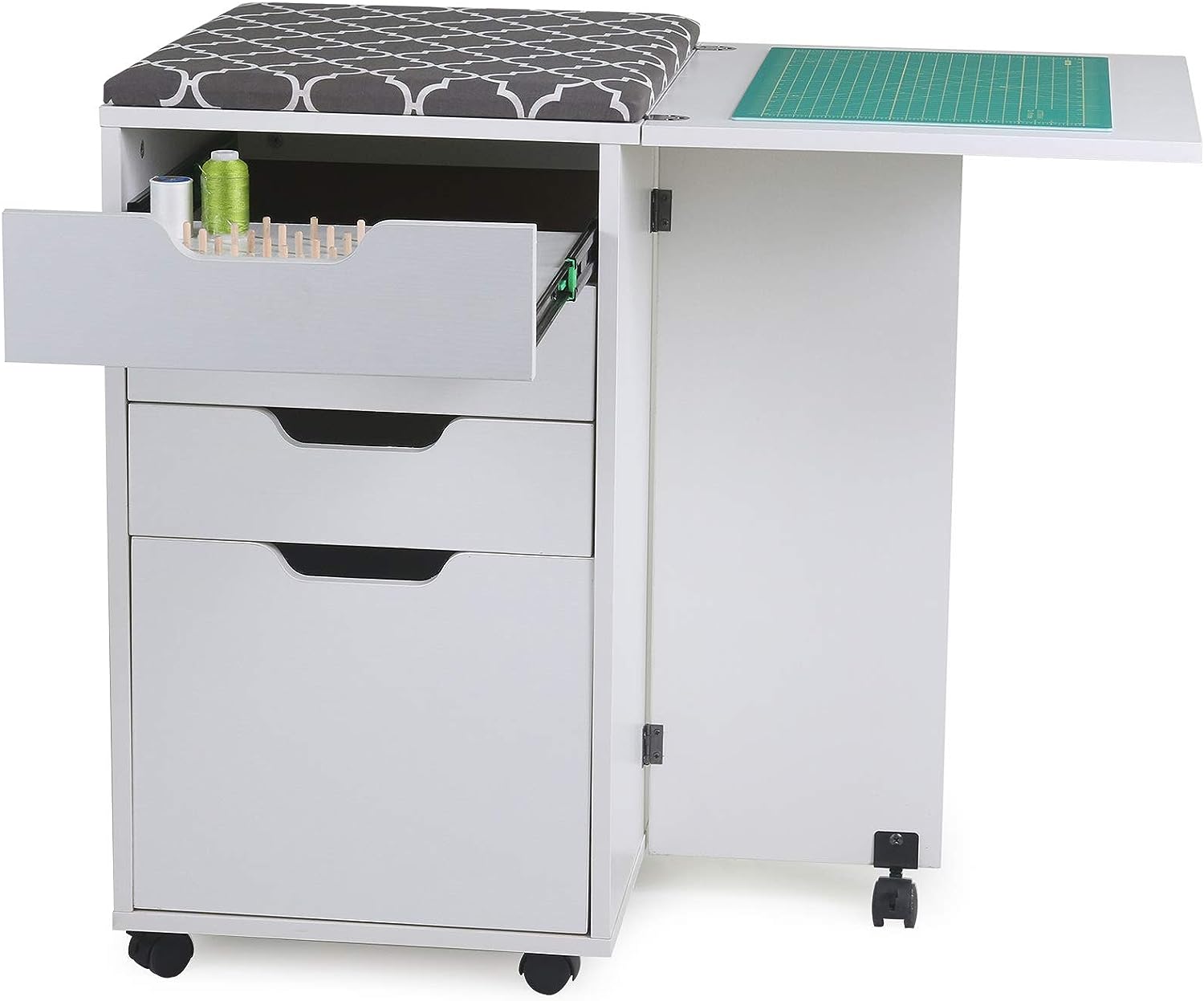 Kangaroo Kiwi Sewing Cabinet Ash White