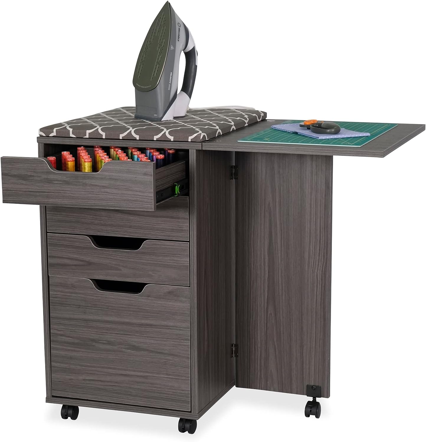 Kangaroo Kiwi Sewing Cabinet Gray