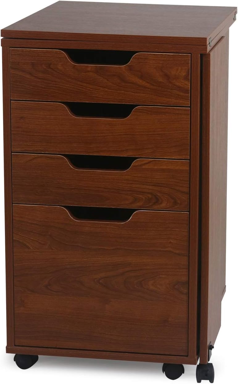 Kangaroo Kiwi Sewing Cabinet Teak Brown