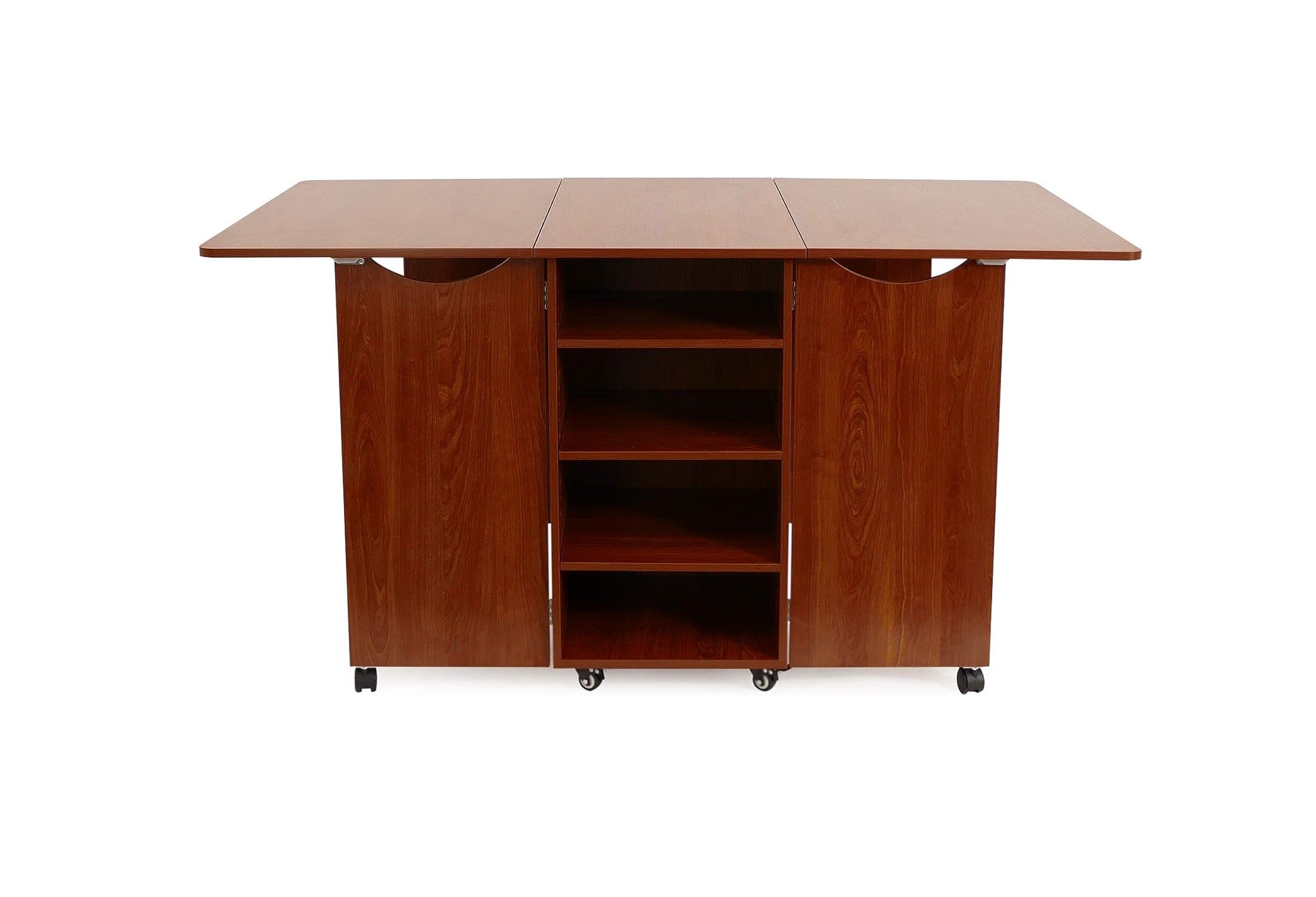 Kangaroo Kookaburra Craft Cutting Table Teak Brown