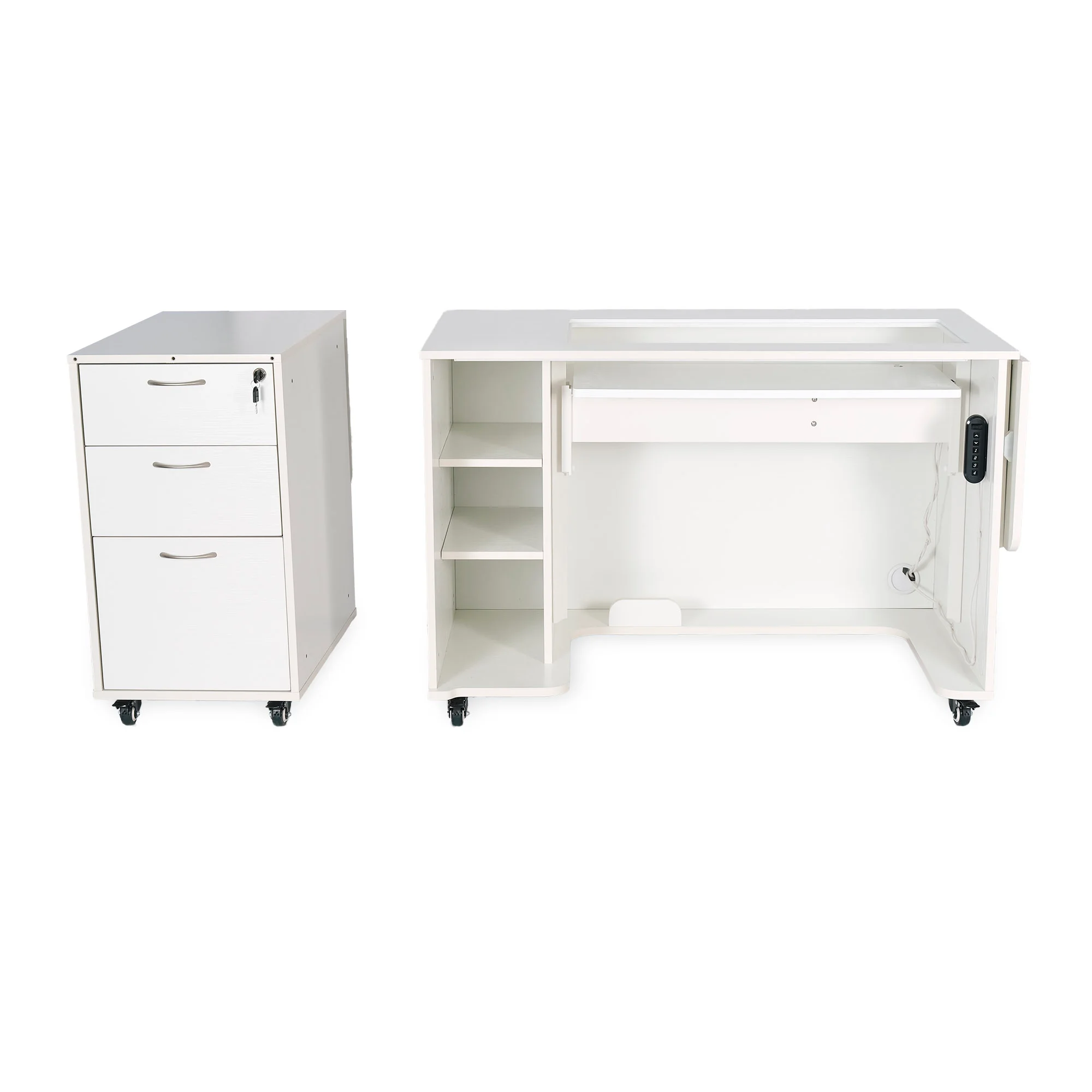 Kangaroo Melbourne XL & Adelaide Full Size Sewing Cabinet Electric Lift K4721EL+K4731