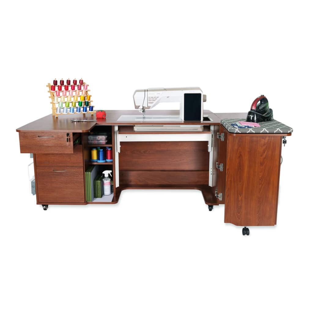 Kangaroo Sydney XL Sewing Cabinet Teak Brown