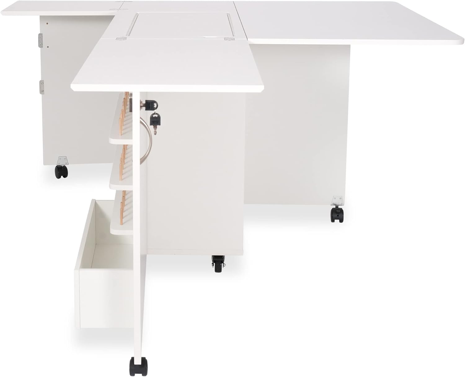 Kangaroo Wallaby Sewing Cabinet Ash White