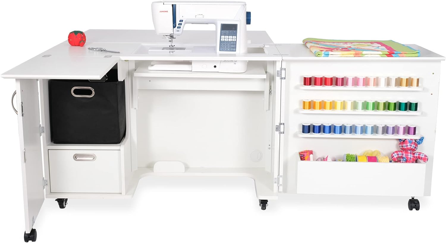 Kangaroo Wallaby Sewing Cabinet Ash White