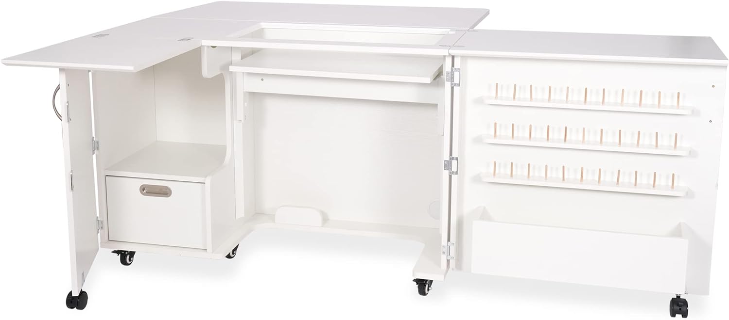 Kangaroo Wallaby Sewing Cabinet Ash White