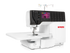 angled image of the BERNINA 890 Air Threader Serger Machine with table