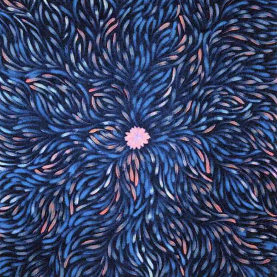 Fabric M & S Blueberry Leaves by the Quarter Yard LEB