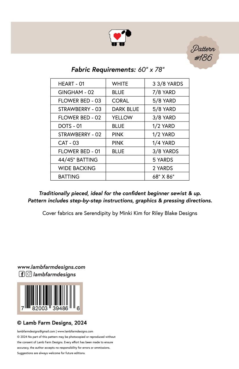 Lamb Farm Designs Daydream Refresh Quilt Pattern P226-DAYDREAMREF