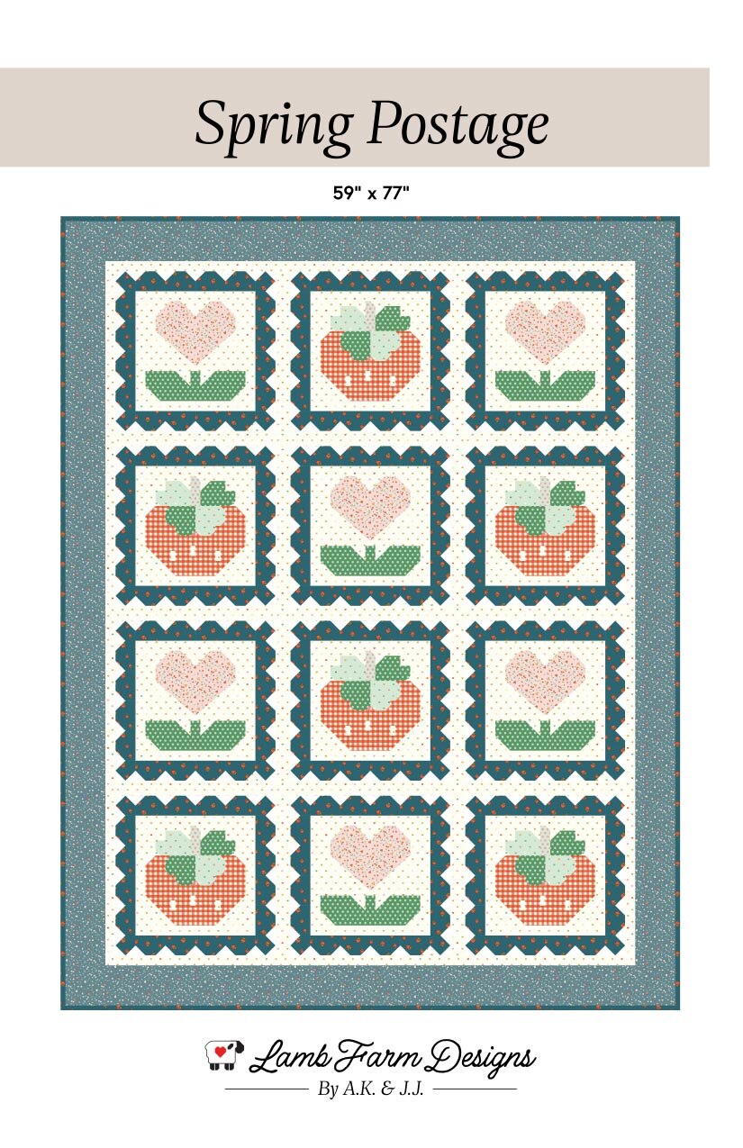 Lamb Farm Designs Spring Postage Quilt Pattern P226-SPRPOSTAGE