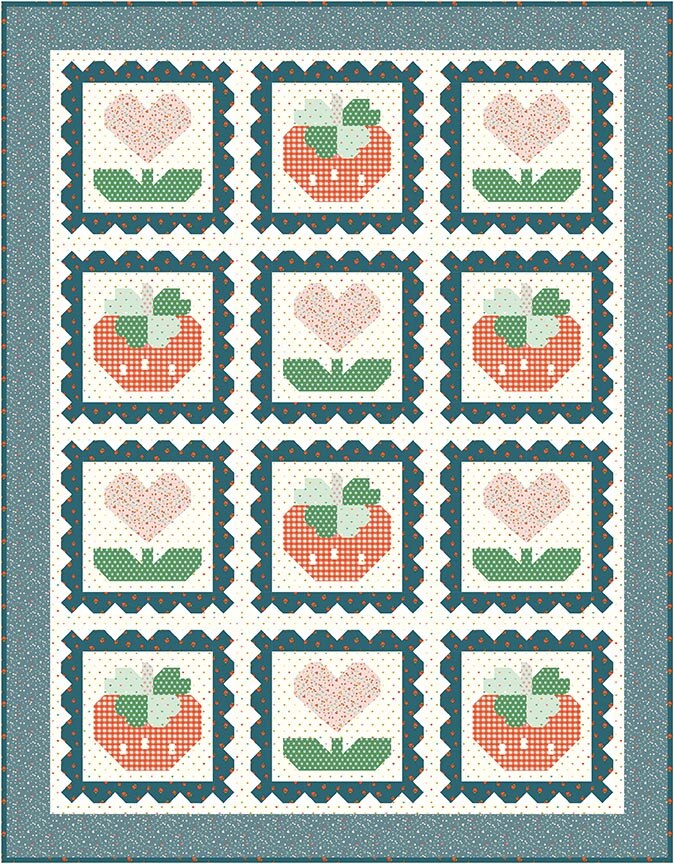 Lamb Farm Designs Spring Postage Quilt Pattern P226-SPRPOSTAGE