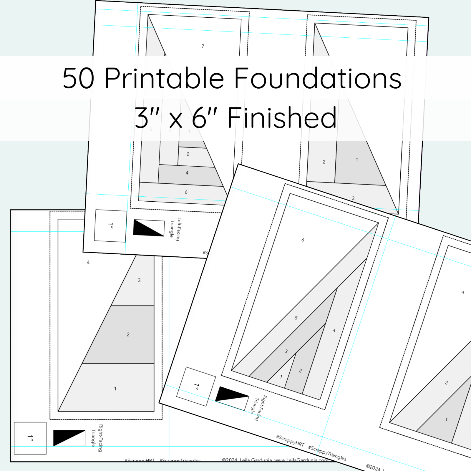 Leila Gardunia Scrappy Half-Rectangle Triangle LGD-109 for Sale at World Weidner